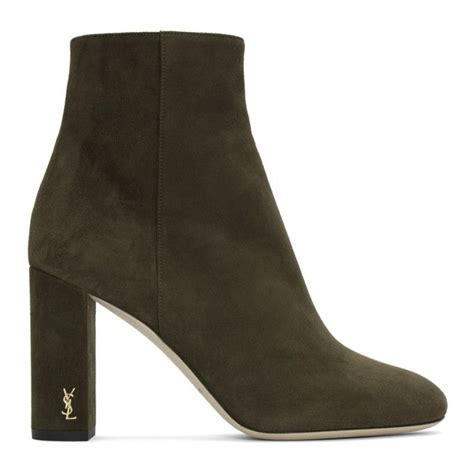 ysl waterproof mascara boots|YSL green suede boots.